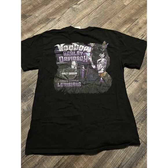 Harley Davidson Motor Cycles Voodoo French Quarter Louisiana T-Shirt Men’s L - Picture 1 of 8
